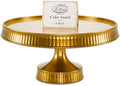 6 Pack 10.5" Plastic Cake Stand, Elegant Reusable Pedestal Dessert Display Tray, Heavyweight Plasticware for