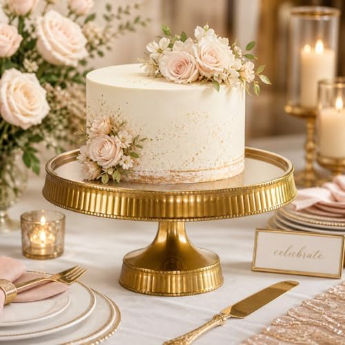 6 Pack 10.5" Plastic Cake Stand, Elegant Reusable Pedestal Dessert Display Tray, Heavyweight Plasticware for, alternate view