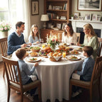 6 Pack 120 Inch Round Tablecloths White in White, alternate view 2