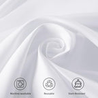 6 Pack 120 Inch Round Tablecloths White in White, alternate view 6