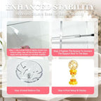 6 Pack 15.75 Inch Clear Acrylic Balloon Stand Kit for Table in Clear, alternate view 3