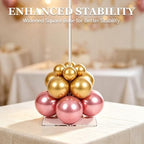 6 Pack 15.75 Inch Clear Acrylic Balloon Stand Kit for Table in Clear, alternate view 4