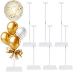 6 Pack 24 Inch Reusable Acrylic Balloon Stand Kit-Heavy Duty, Adjustable Height with Sticks and Base, Balloon