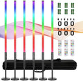 6 Pack 3ft RGB Tube Light Portable 5000mAh Battery Powered LED Tube Lights with Stand & Remote 500 Lighting