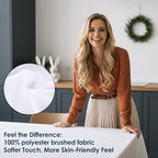 6 Pack 70 x 120 Inch Tablecloths Rectangle White in 70 x 120 Inch in White, alternate view 2