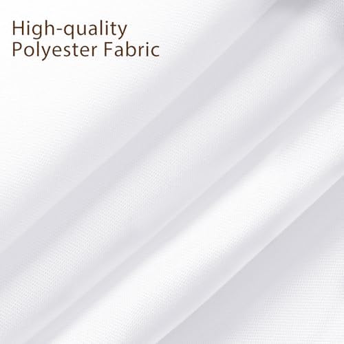 6 Pack 70 x 120 Inch Tablecloths Rectangle White Table Cover in 70 x 120 Inch in White, alternate view 4