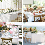 6 Pack 70 x 120 Inch Tablecloths Rectangle White Table Cover in 70 x 120 Inch in White, alternate view 7