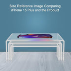 6 Pack Acrylic Display Risers, 3 Sizes Clear Product Stand, Jewelry Display Riser Shelf Showcase Fixtures For, alternate view