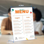 6 Pack Acrylic Sign Holder 8.5 x 11, Clear Plastic Display Stands for Tabletop, L-Shape Acrylic Stands for, alternate view 2