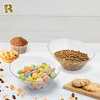 6 Pack Angled Clear Serving Bowls - Small Plastic bowls 6 oz - Premium Plastic Serving Bowls Heavy Duty For, alternate view 5