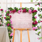 6 Pack Artificial Flower Garlands 15.8FT Fake Rose Vines Silk Flowers Hanging Rose Ivy for Wedding Arch Party, alternate view