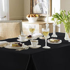 6 Pack Black Tablecloths 70x120 Inch for 6-8 Ft Rectangle Tables in 70x120 Inch in Black, alternate view 2