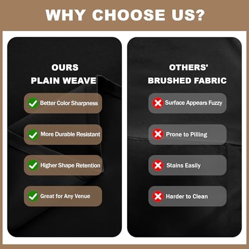 6 Pack Black Tablecloths 70x120 Inch for 6-8 Ft Rectangle Tables in 70x120 Inch in Black, alternate view 3