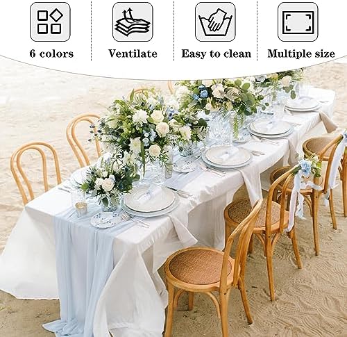 6 Pack Black Tablecloths 90x156 Inch for 8 Foot Rectangle Tables in 90x156 Inch in Black, alternate view 6