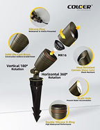 6 Pack Brass Landscape Spotlights Outdoor with 5W MR16 Bronze(102B), alternate view 3