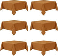 6-Pack Bronze Tablecloths for Square Tables, 70 x 70 Inches in 70 x 70 Inches