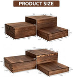 6-Pack Buffet Risers and Stands for Food Display Wood Risers in Wood, alternate view 2