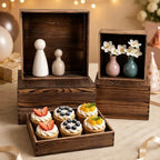 6-Pack Buffet Risers and Stands for Food Display Wood Risers in Wood, alternate view 4