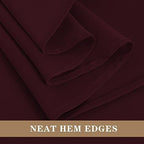 6 Pack Burgundy Tablecloths 90x132 Inch for 6 Foot Rectangle Tables in 90x132 Inch in Burgundy, alternate view 4