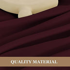 6 Pack Burgundy Tablecloths 90x156 Inch for 8 Foot Rectangle Tables in 90x156 Inch in Burgundy, alternate view 3