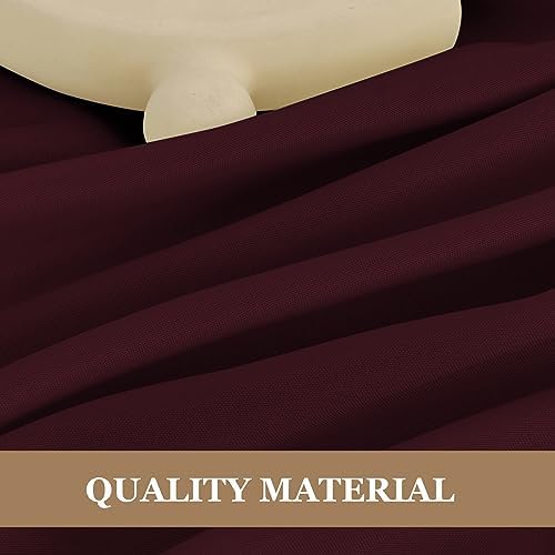 6 Pack Burgundy Tablecloths 90x156 Inch for 8 Foot Rectangle Tables in 90x156 Inch in Burgundy, alternate view 3