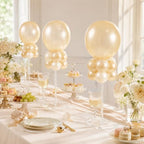 6-Pack Clear Acrylic Balloon Stand Kit, Adjustable 11.8-23.62inch Height Inches, Reusable Balloon Stick Holder, alternate