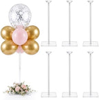6 Pack Clear Acrylic Balloon Stand Kit Balloon Centerpieces for Tables 15.7 Inch in Clear