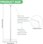 6 Pack Clear Acrylic Balloon Stands for Table Kit, Reusable 15.75 Inch, Balloon Stick with Base Centerpieces, alternate view