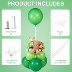 6 Pack Clear Acrylic Balloon Stands for Table Kit, Reusable 15.75 Inch, Balloon Stick with Base Centerpieces, alternate view