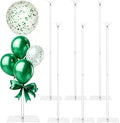 6 Pack Clear Acrylic Balloon Stands for Table, Reusable 23.6 Inch, Balloon Stick with Base Centerpieces Holders