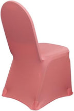 6 Pack Coral Stretch Spandex Banquet Chair Covers - Wedding Slip Premium Quality Cover, alternate view 4
