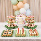 6 Pack Cupcake Stand Set 3 Pcs 3 Tier Gradient Dessert Table Display Stands Cookie Tray Rack 3 X14 in Rectangle, alternate