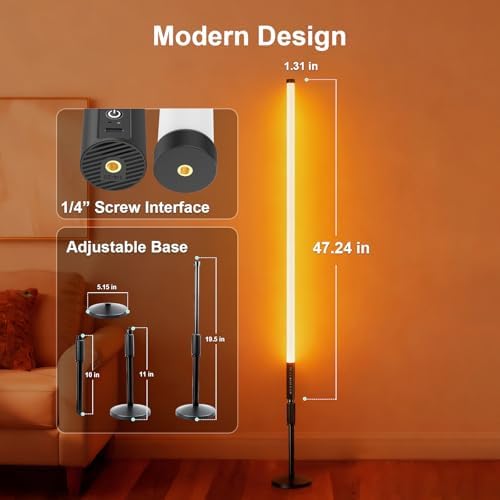 6 Pack DJ Tube Lights with Case 4ft RGB Stick Lights 5000mAh Battery Powered LED Neon Light Tubes Stand 500, alternate view 4