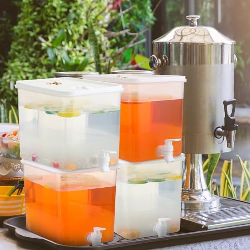 6 Pack Drink Dispenser for Fridge with Spigot, 2 Gallon, alternate view 2