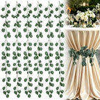 6 Pack Eucalyptus Garland Wedding Cocktail Table Ties Faux Greener