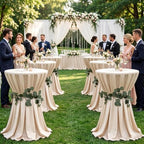 6 Pack Eucalyptus Garland Wedding Cocktail Table Ties Faux Greener, alternate view 6