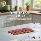 6 Pack Extra Large Plastic Serving Trays for Party - 16 x 11 Clear Plastic Tray - Heavy Duty Trays for Food, alternate view 4
