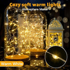 6 Pack Fairy Lights Battery Operated 7ft 20 LED Mini String Lights Twinkle Lights Silver Wire Firefly Starry, alternate view