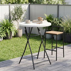 6 Pack Folding Table, 32 Inch Foldable Round Bar Table High Top Table, alternate view 6