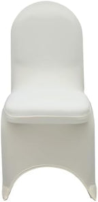 6 Pack Ivory Stretch Spandex Banquet Chair Covers - Wedding Slip Premium Quality Cover, alternate view 4