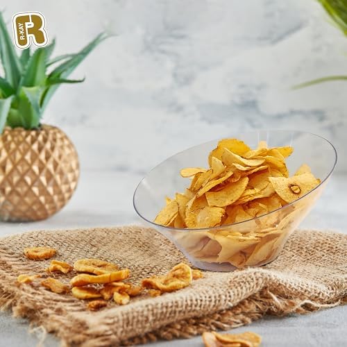 6 Pack Large Plastic Bowls - Premium Clear bowls - Plastic Serving Bowls Heavy Duty For Weddings Catering, alternate view 4