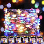 6 Pack LED Fairy Lights Battery Operated 20FT 60 LEDs Silver Wire String Lights Twinkle Lights Starry Fairy