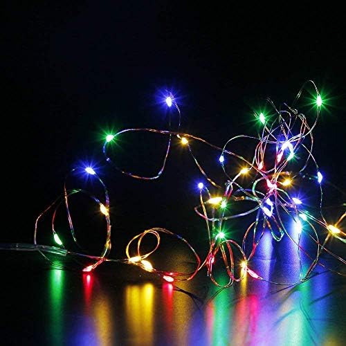 6 Pack LED Fairy Lights Battery Operated 20FT 60 LEDs Silver Wire String Lights Twinkle Lights Starry Fairy, alternate view 6