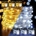 6 Pack LED Fairy Lights Battery Operated 20FT 60 LEDs Silver Wire String Lights Twinkle Lights Starry Fairy