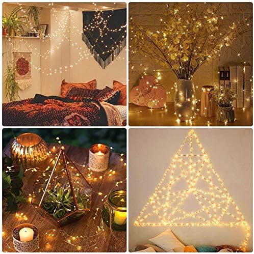 6 Pack LED Fairy Lights Battery Operated 20FT 60 LEDs Silver Wire String Lights Twinkle Lights Starry Fairy, alternate view 6