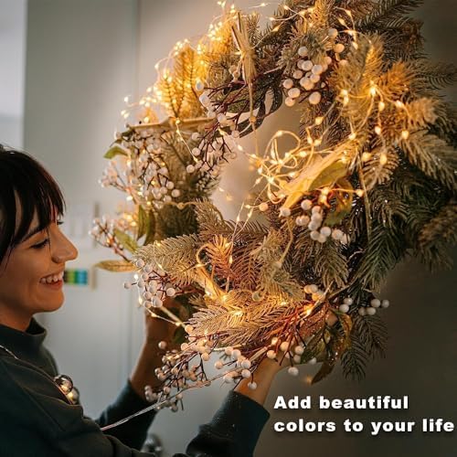 6 Pack LED Fairy Lights Battery Operated 20FT 60 LEDs Silver Wire String Lights Twinkle Lights Starry Fairy, alternate view 3