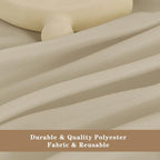 6 Pack Nature Tablecloths 108 Inch Round for 36"-84" Tables in Nature, alternate view 3
