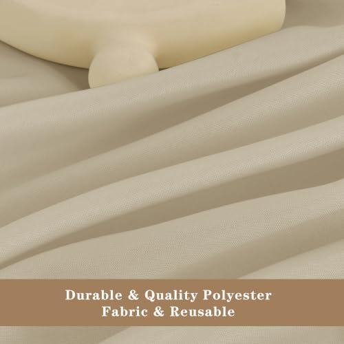 6 Pack Nature Tablecloths 70 Inch Round for 36"-48" Tables in Nature, alternate view 3