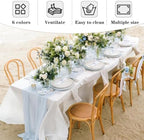 6 Pack Nature Tablecloths 70x120 Inch for 6-8 Ft Rectangle Tables in 70x120 Inch in Nature, alternate view 7