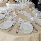 6 Pack Nature Tablecloths 90 Inch Round for 36"-72" Tables in Nature, alternate view 2